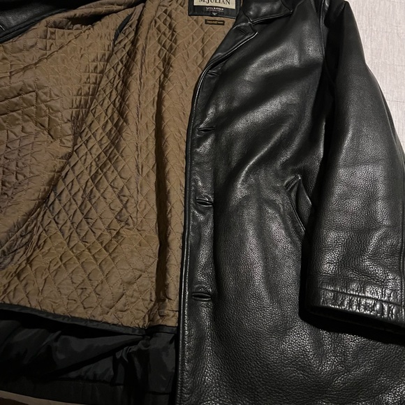 Wilsons Leather Black Trench Coat - Picture 9 of 14